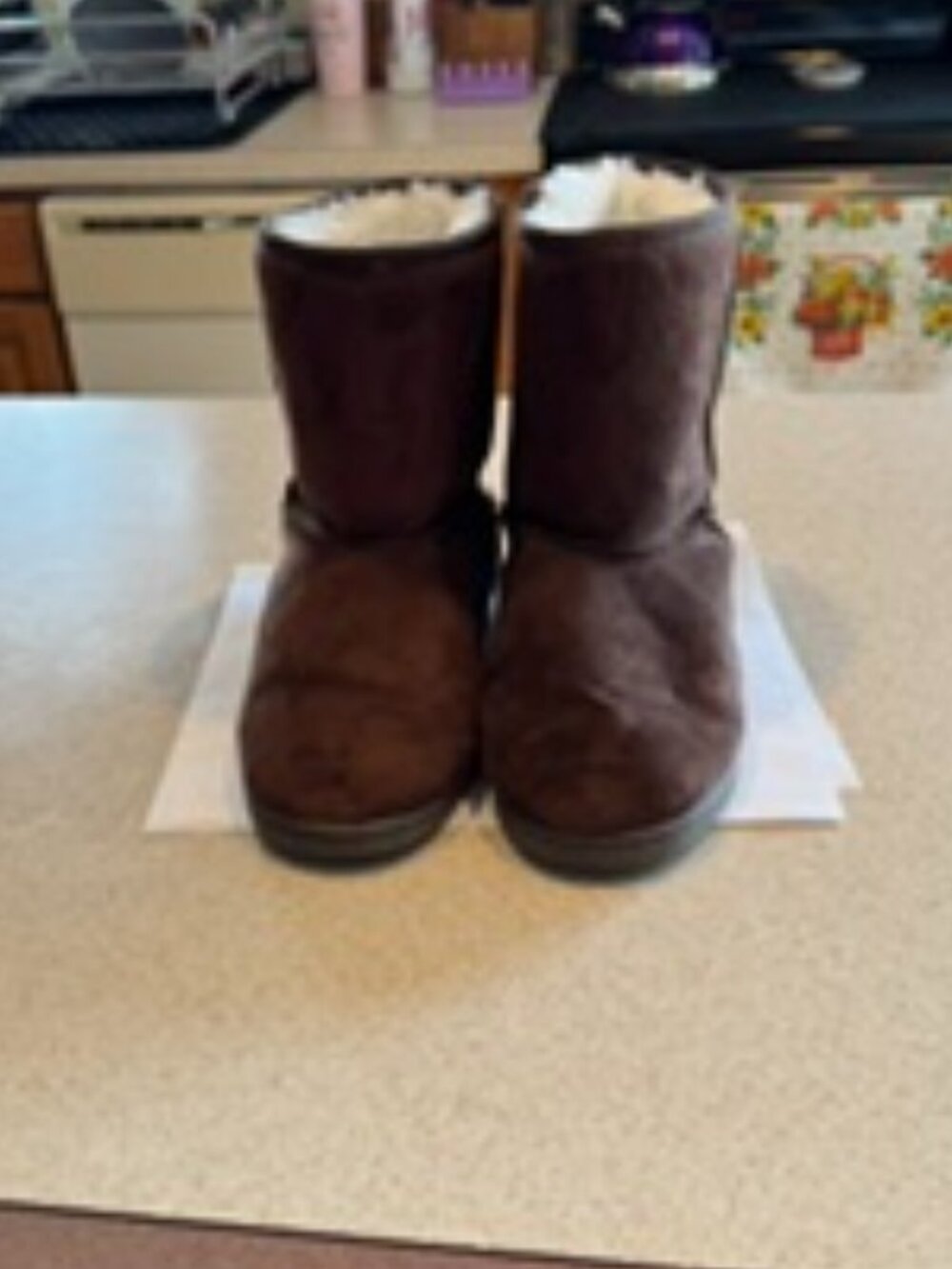Women's Brown Suede Low Boots